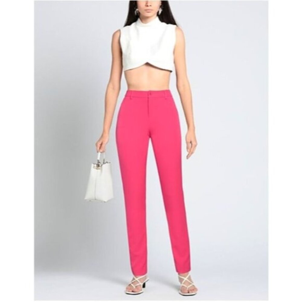 Liu Jo Womens Fuchsia Slim Fit Pants Size 42